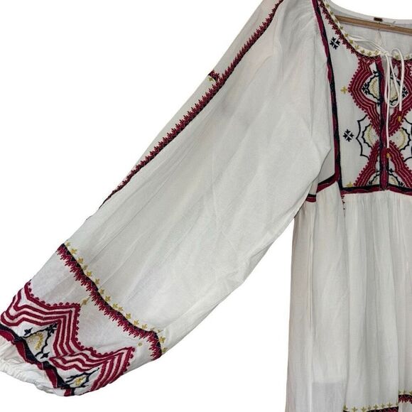 Free People Women's Sweet Escape Midi Dress boho embroidered small - Picture 10 of 12